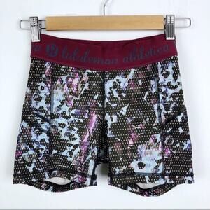 Lululemon What The Sport Bikers Shorts  Purple 2